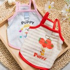 2 Pack Cute Puppy Dog Summer Mesh Vest With D-ring For Small Dogs Cats