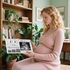 Sonogram Picture Frame With Countdown Weeks Ultrasound Photo Frame Display  P   