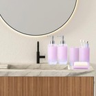 Bathroom Accessories Set 6pcs  Bathroom Accessory Set  Soap Dispensers  Purple