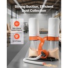Uimoso 3 0hp Dust Collector With 1550 Cfm And Vortex Cone  3400 Rpm