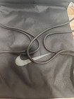 Nike Black Just Do It String Bag Gray Retro Swoosh 