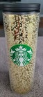 Starbucks Holiday 16 Oz Gold Bubble Hot Cold Coffee Tumbler Travel Mug Cup 2020