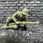 World War 2 American Taking Cover 3d Resin Toy Soldier 1 32 Scale Ww2 Figure
