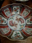 Set Of 4 Antique Japanese Imari Hand Painted Bowl Phoenix Bird