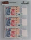 Singapore Pick 49b  -tan p-4e _   50 Sheet Of 3 Uncut  Nd  2010   Grade 66  