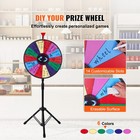 Uimoso 18  Color Prize Wheel Folding Tripod Floor Stand Spinnig Game Fortune Pvc