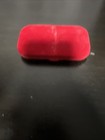 Vintage Sewing Needle Case With Emory Stone  Red Velvet 