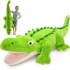 Giant 51  Alligator Stuffed Animal Plush Toy - Soft Crocodile Body Pillow Gift