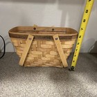 Longaberger Collectors Club Handmade Rectangular Basket W  Handles   Liner
