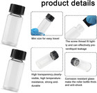 10 Pack Glass Vials 10 Ml Glass Bottle With Screw Caps small Vials For Essential