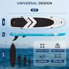 Serenelife 12   2    Inflatable Sup Paddle Board For 2 Adults   Child  450lbs Cap