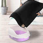 Kitty Cat Litter Mat Trapping Honeycomb Double Layer Design Waterproof Double La