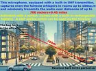 Uhf Spy Audio Bug Microphone   Long Time Battery  Range Upto 700m Made In Israel