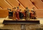 Vintage The Last Supper 3d Figurine Statue Jesus   12 Apostles Christian Decor