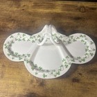 Vintage Shannon Shamrock Triple Divided Serving Plate With Handle Gold Stamp