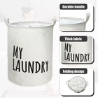 Foldable Laundry Hamper With Handle For Bedroom Bathroom 15 75 x19 69 