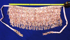 One Belly Dance Sparkly Hip Waist Skirt Wrap Pink Sequin Fringe Costume  New Nip