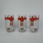 Hulk Hogan Hulkamania Glasses Wwf Titan Sports Vtg 1985 Wrestling Wwe Set Of 3