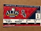 2008 Alds Chicago White Sox Ticket Stub Post Season Playoffs Game 3 Home Game 1