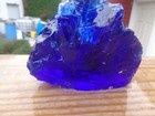 Glass Rock Slag Pretty Clear Cobalt Blue 3 14 Lbs Zz52 Rocks Landscape Aquarium