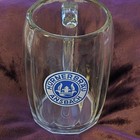 Ansbach H  rnerbr  u Beer Mug 0 5 L Glass Stein Pilsner Breweriana Germany X2 Vtg