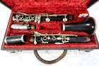 Vintage M  Lacroix Paris Wood Clarinet With Original Case Untested