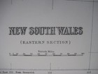 Original 1890 Antique Color Map New South Wales Sydney Newcastle Oxley Australia