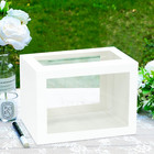 Mulbozy Gift Cards Box Holder With Clear Window For Wedding Receptions 