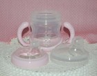 Pottery Barn Kids Sippy Cup 2-handle Baby Toddler With Lid Soft Pink 8 Oz 
