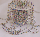 3mm Peacock Pyrite Beads Jewelry Making Rosary Chain  Beaded Bulk Roll Chain