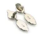 Navajo Earrings Sterling Silver Natural Turquoise Vintage Signed Roie