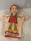 Vintage 1950 s Gund Disney Pinocchio Hand Puppet Rubber Head Cloth Body