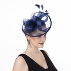 Ladies Party Fascinator Hat With Feather Floral Veil Headbands And Hair Clip