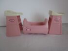 Little Tikes Doll House 3 Piece Furniture Nursery Cradle High Chair