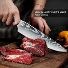 Custom Handmade Hand Forged Damascus Steel Chef Knife Set Kitchen Knives-cutlery