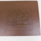 Vintage 40s Wwii Era Mastercraft Photo Album Leather String Tied Scrapbook  a328