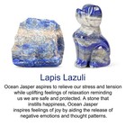 2  Lapis Lazuli Dog Crystal Animals Figurine Carved Gemstone Puppy Dog Statue   