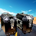 18l Motorcycle Side Case Aluminium Alloy Motorbike Hard Side Saddlebag Black