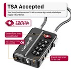 Fosmon 2x Tsa Locks For Luggage  Tsa Approved Luggage Locks  Metallic Cable Lock