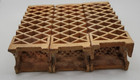 3 Vintage Radiant Ceramic Warmack Heater Grate Insert Bricks Decorative