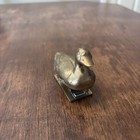 Vintage Solid Brass Stapler Duck   Antique Brass Duck Figurine   Desk Top 