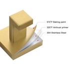 4 Pack Towel Hooks Stainless Steel Wall Mount Robe Coat Hanger Brushed Gold