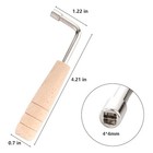 3 Pack L-shaped Harp Tuning Wrench Lyre Tuning Tool Small Lyre Tuner Inner 