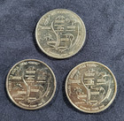 Vintage 1974 Post Cereal  when The World Was Young  Dinosaur Coin Lot Of 3