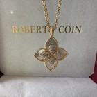 Roberto Coin Venetian Princess 18k Gold Mother Of Pearl Diamond Pendant Necklace