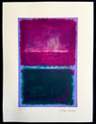 Mark Rothko Lithograph Original Signed Coa Numbered 180 Copies Stamped