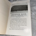 Vintage Brochure For Dresdner Bank With Fold Out Branch Map - Berlin Germany