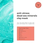 Freeman Anti-stress Clay Mask  Dead Sea Mineral 6 Ounce  pack Of 1   Cyan