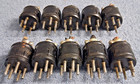 5 Pin Male Amphenol Connectors - Lot Of 10 - Leslie hammond