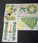 Vintage 1994 Christmas Window Clings 11 Sheets Ottenheimer unbranded Retro 90s